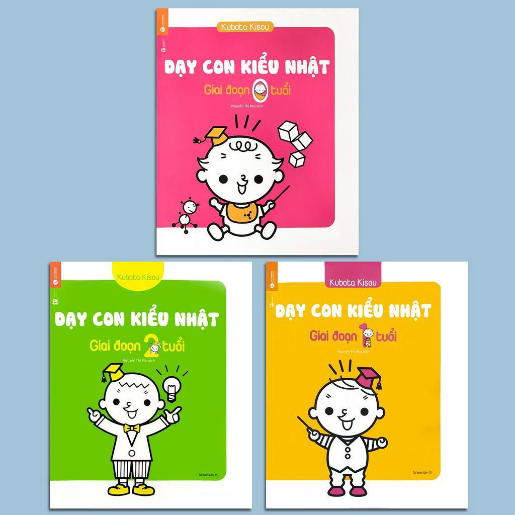 Sách - Dạy Con Kiểu Nhật - Giai Đoạn 0 1 2 Tuổi (Combo 3 quyển) - Thanh Hà Books HCM