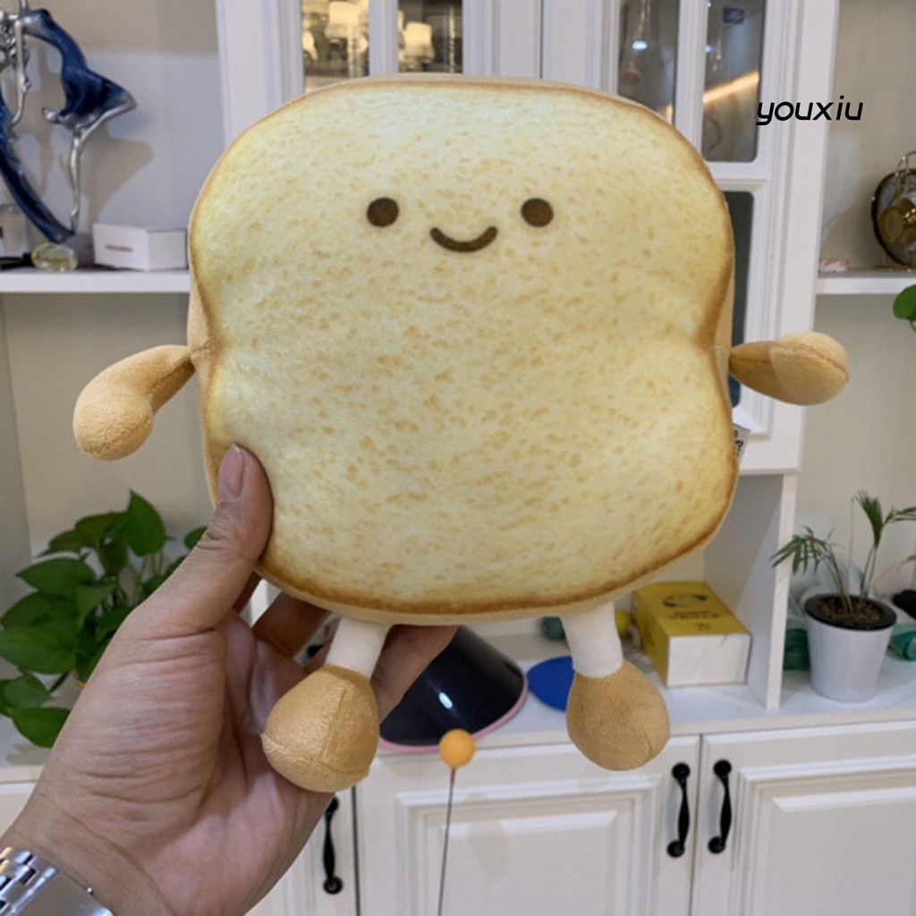 Gối Nhồi Bông Hình Lát Bánh Mì Nướng Đáng Yêu Dễ Thương