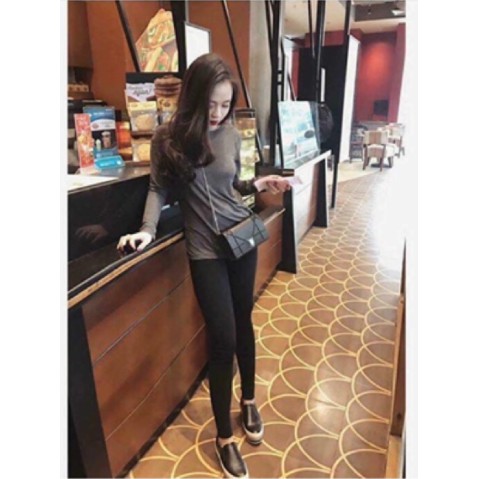 Quần legging nữ dáng dài cạp cao nâng mông, gen bụng,cao cấp xuất hàn co giãn 4 chiều QD07