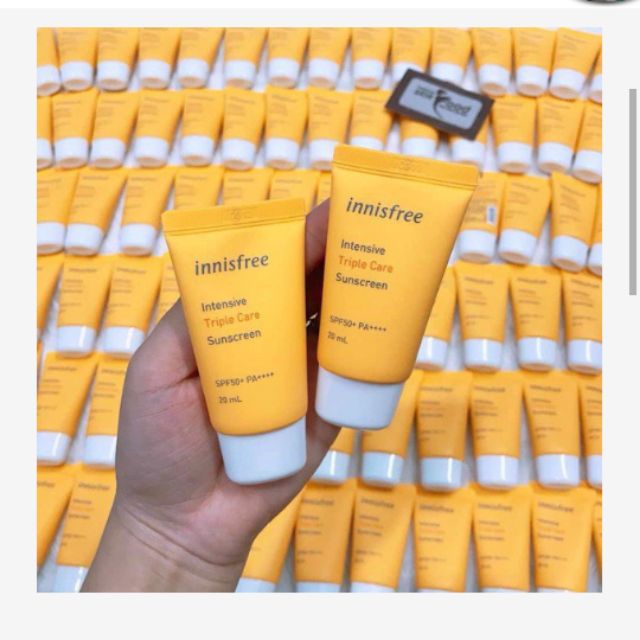 [Mini 20ml] Kem Chống Nắng Chống Trôi Innisfree Intensive Triple Care Sunscreen SPF50+/PA++++ 