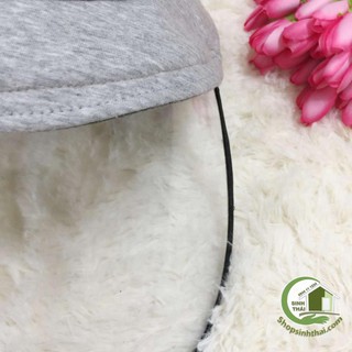 Nón mũ trẻ em chống giọt bắn - nón mũ có màn kính che màu xám