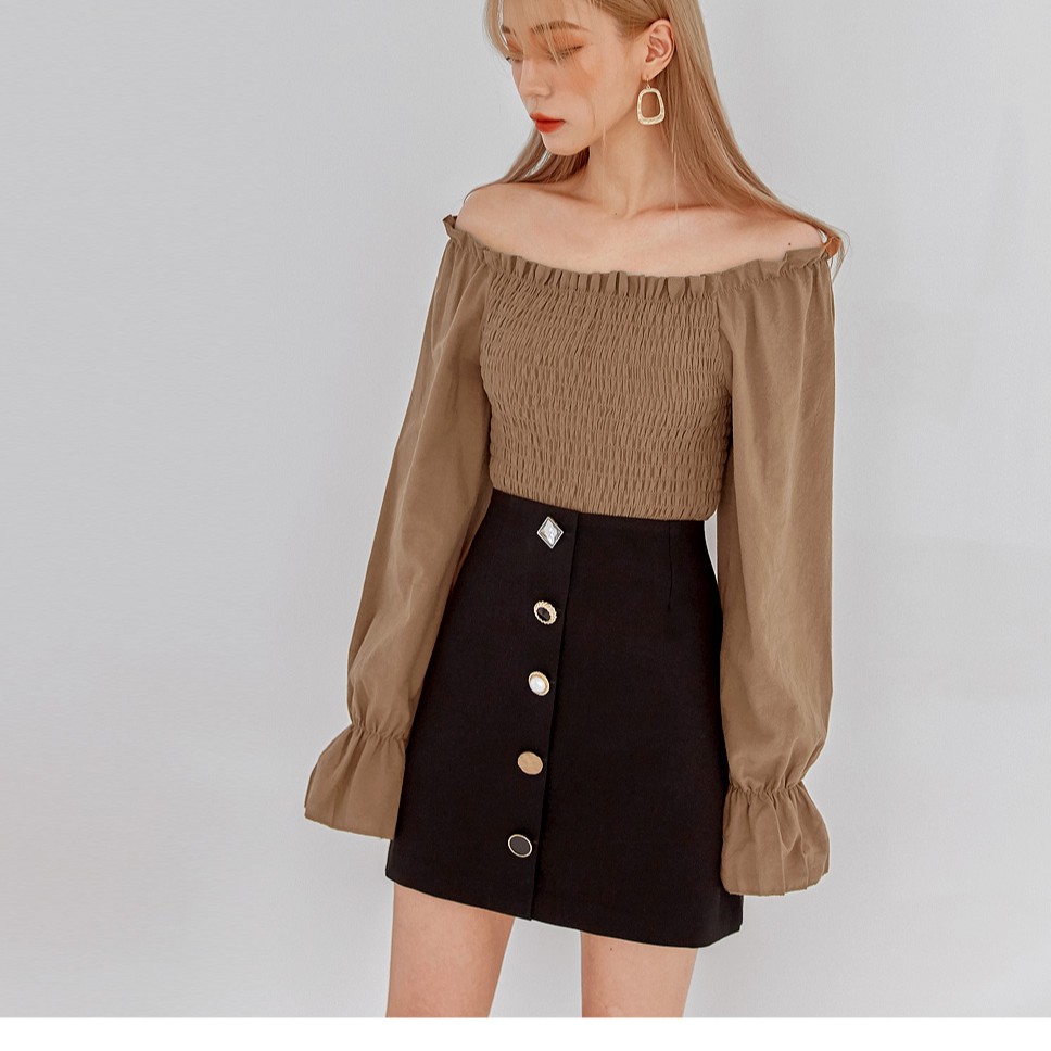 ÁO CROPTOP ULZZANG TRỄ VAI