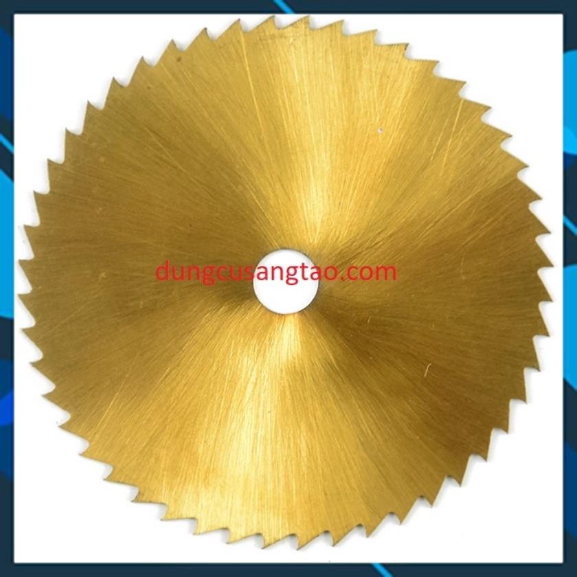 Đĩa cắt gỗ, nhựa, nhôm D60 D80 lỗ 6mm/ Đĩa cắt mini HSS phủ titanium lỗ trong 6mm cao cấp