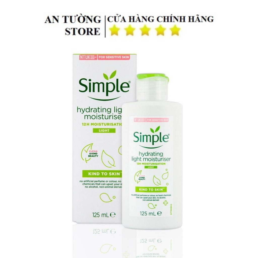 Sữa Dưỡng Da Simple Kind To Skin Hydrating Light Moisturiser