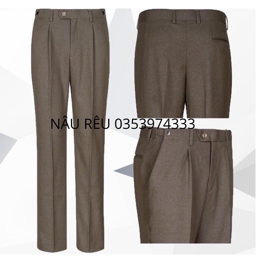 Quần âu trung niên hồng ngọc,quần âu công sở dáng suông lịch lãm