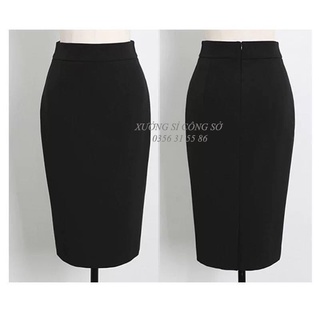 Chân Váy Công Sở Bút Chì Vải Tây Cao Cấp 2 Lớp dài 58-64cm