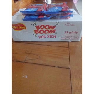 1 thùng xúc xích bom bom mai vàng 20 gói x 5 cây x 23g
