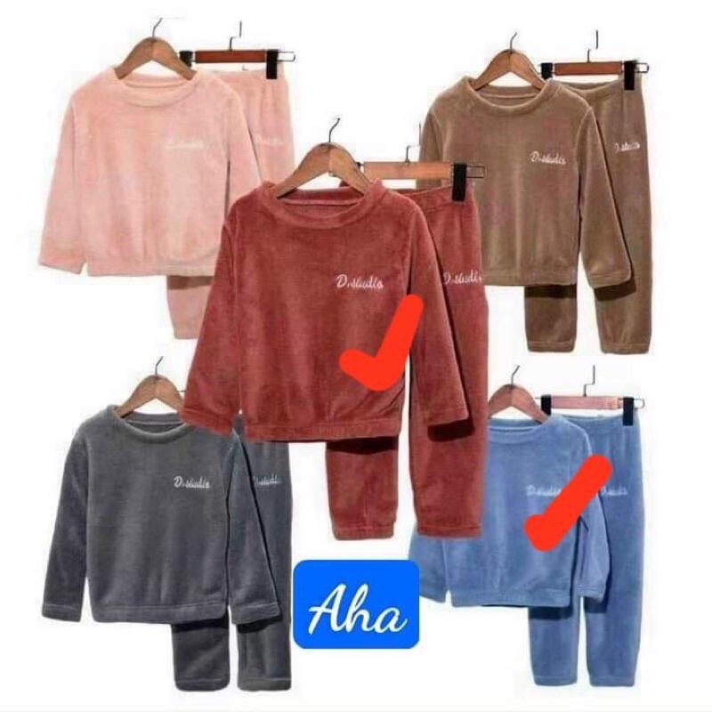 Bộ nỉ lông, bộ ngủ mặc ở nhà mùa đông | BigBuy360 - bigbuy360.vn