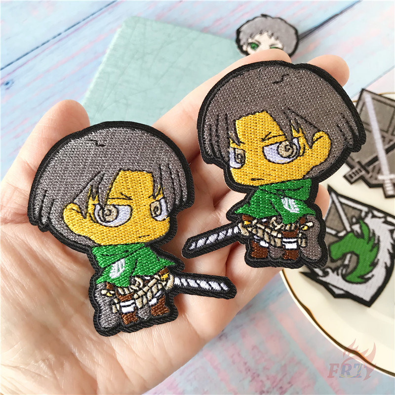 Miếng Dán Ủi Thêu Hình Nhân Vật Attack On Titan Series 02 Chất Lượng Cao