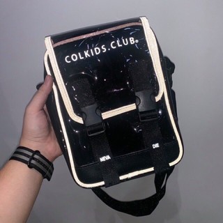 Túi đeo chéo unisex coldkid club viền phản quang phong cách Hàn quốc