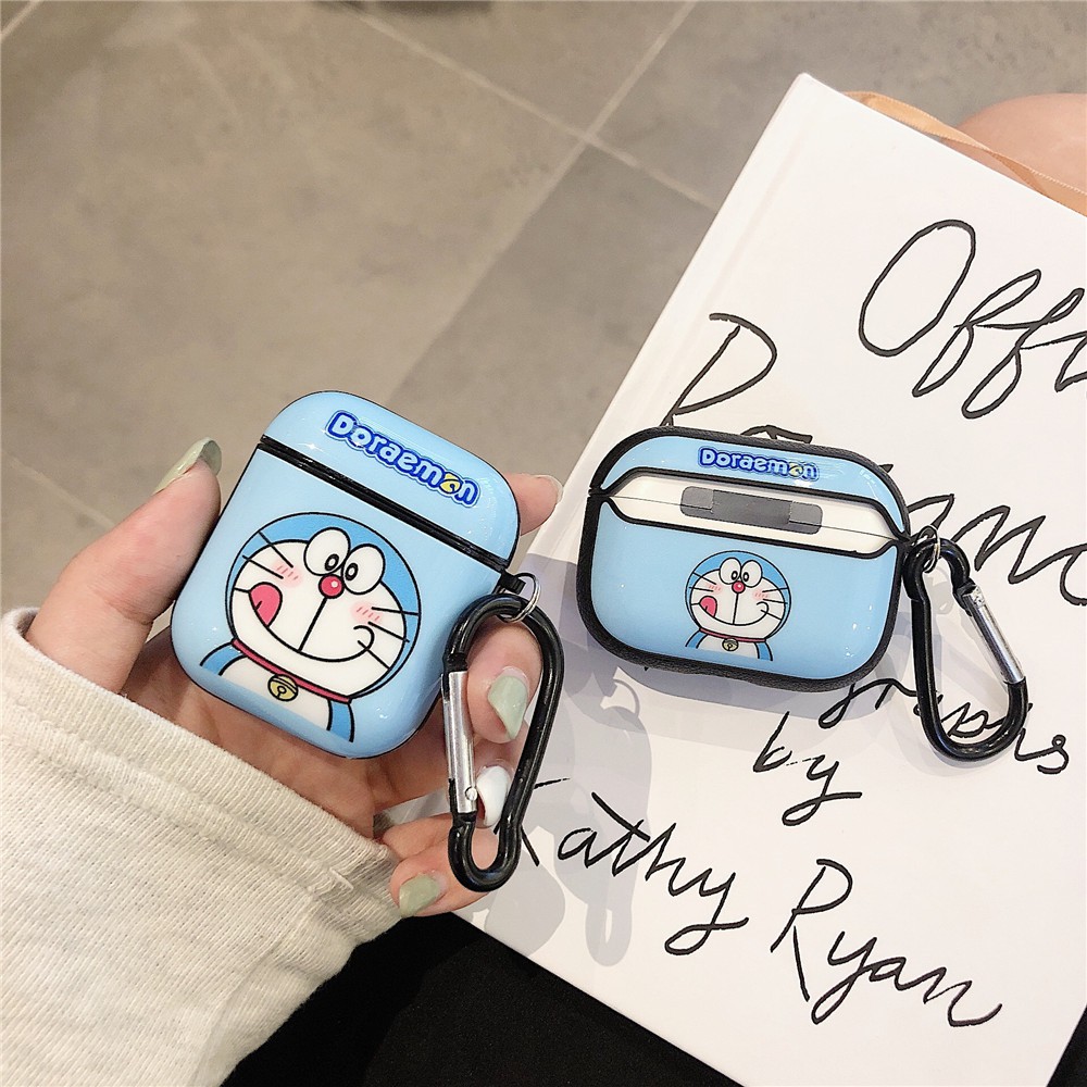 Vỏ Cứng Bảo Vệ Hộp Sạc Tai Nghe Airpods Pro2 Airpods Pro AirPods3 gen3 Airpods2 Hình Doraemon Sáng Tạo