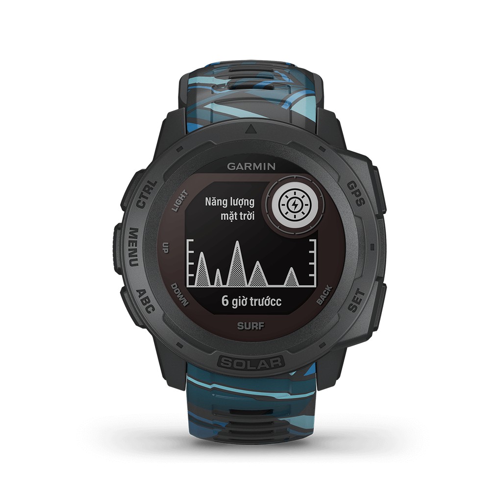 Đồng hồ thông minh Garmin Instinct solar Surf Edition - Hàng chính hãng