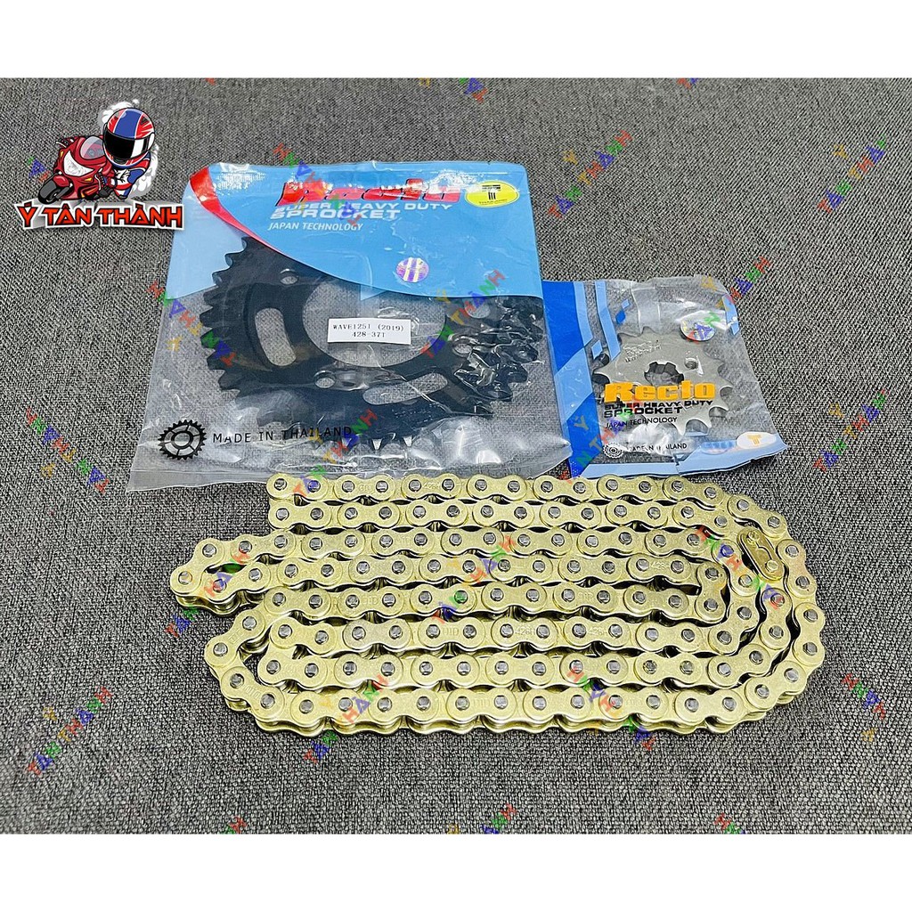 nhông sên đĩa recto xe wave A 2019 0586