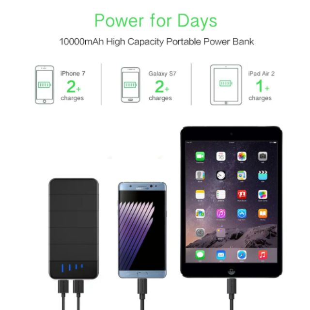 Pin sạc dự phòng năng lượng mặt trời 10000mah 6W0