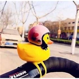 Vịt đội nón bảo hiểm gắn xe có đèn