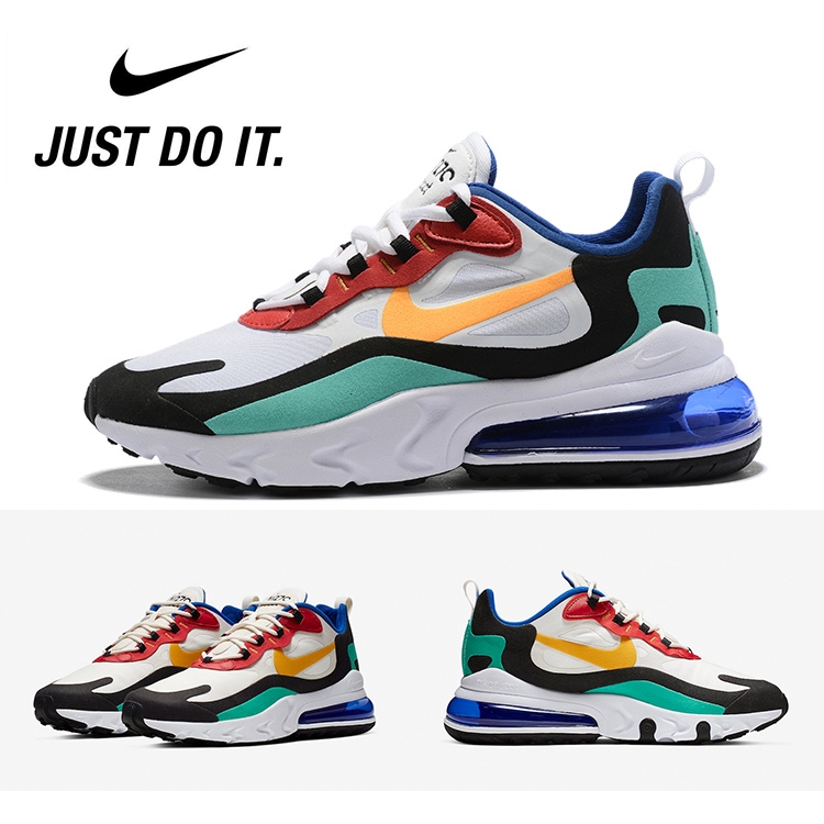 [Bản gốc 100%] Giày chạy bộ Nike React Air Max 270, màu trắng, nhẹ, đảm bảo xác thực, size 36-45