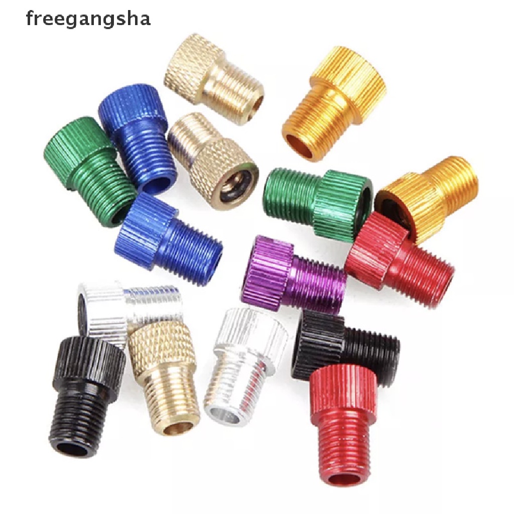 [FREG] 6 Pc Aluminum Bicycle Bike Valve PRESTA to SCHRADER Converter Car Valve Adapter FDH