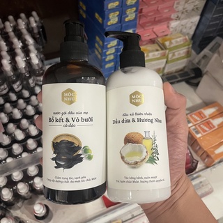 Combo Nước Gội Bồ Kết & Vỏ Bưởi + Dầu Xả Dầu Dừa & Hương Nhu Mộc Nhu (300ml/chai)