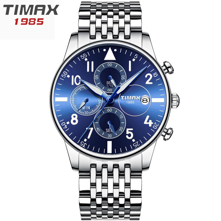 Đồng Hồ Nam TIMAX NHẬT BẢN Có lịch ngày - Chống Nước Tốt