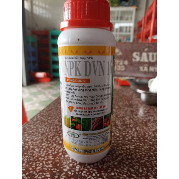 Phân bón lá bo kẽm chai 500ml chống rụng bông trái non chống nứt trái sượng trái lớn trái bóng trái
