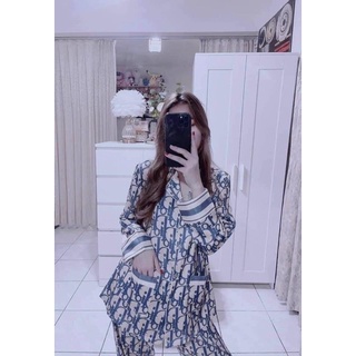 PYJAMA DÀI LỤA XƯỢC CAO CẤP