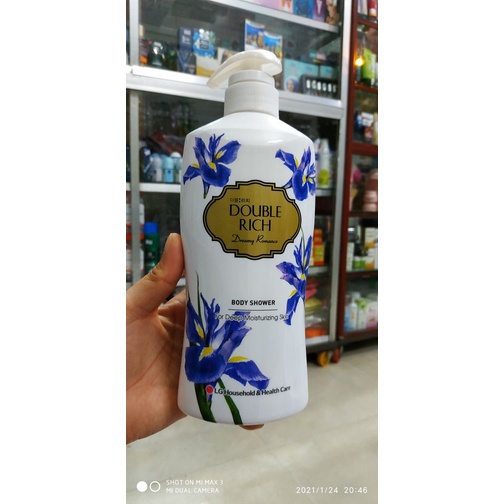 Sữa tắm hoa Iris Double Rich Dreamy Romance 800g