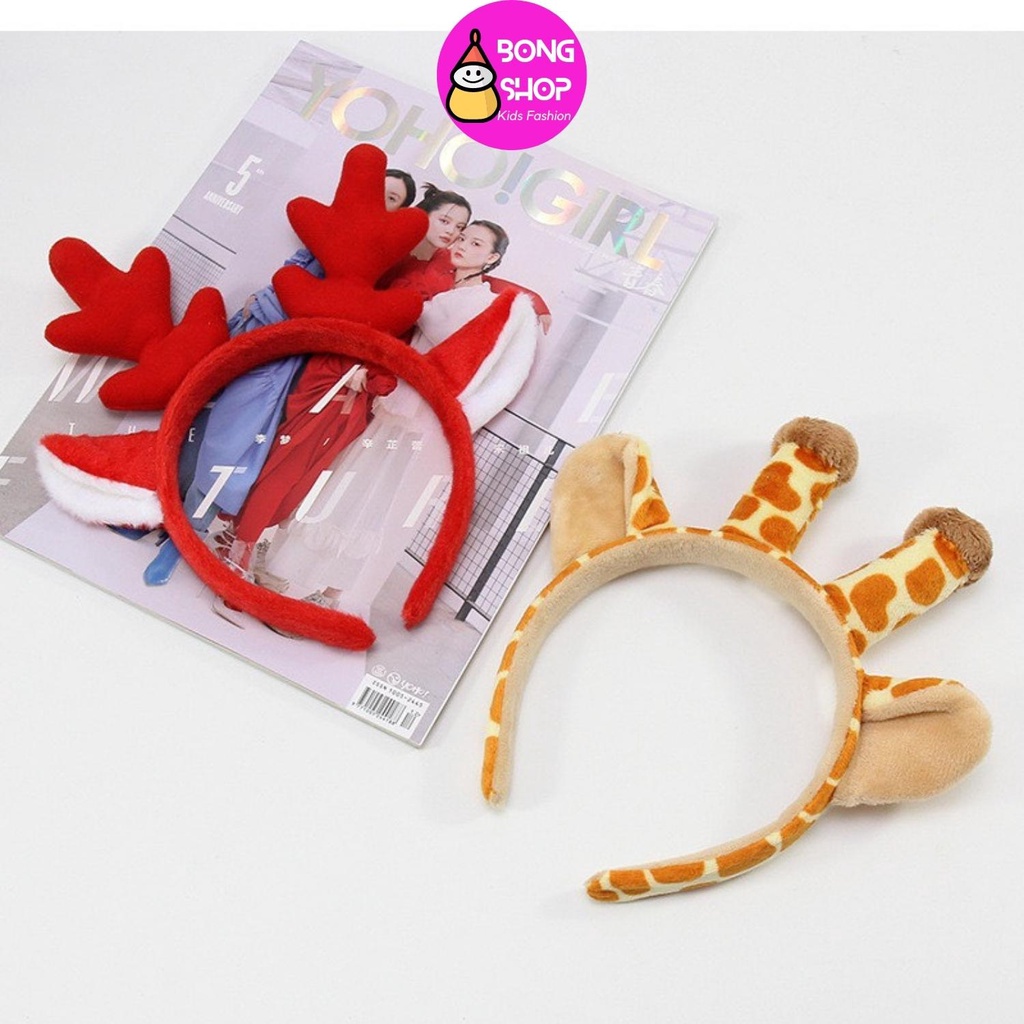 Bờm cài tóc hình hươu dễ thương cho bé