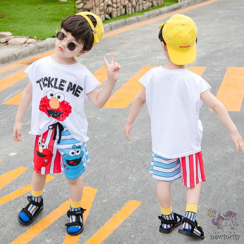 Bộ áo thun tay ngắn + quần short cho bé trai