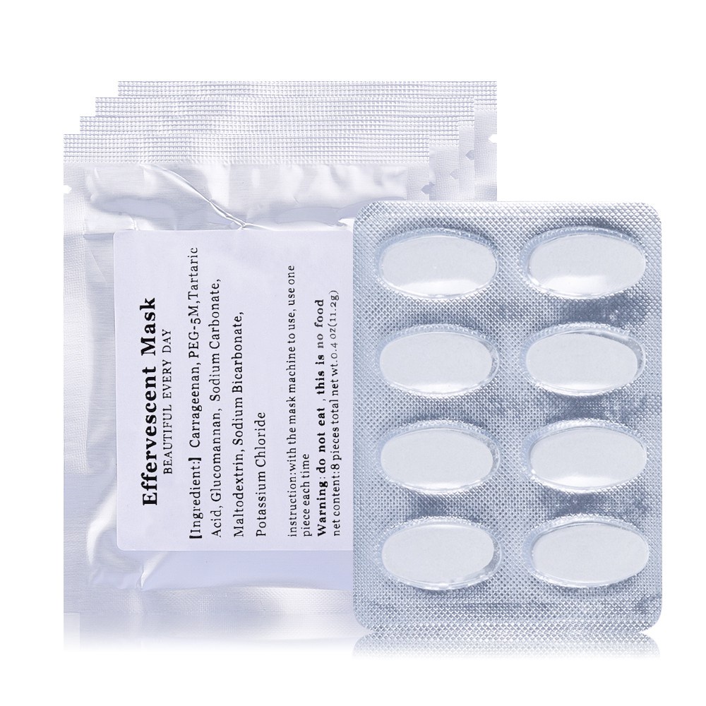 Set 32 viên nén làm mặt nạ rau củ quả Fizzy Collagen chống lão hóa dưỡng ẩm làm mờ nếp nhăn thủ công