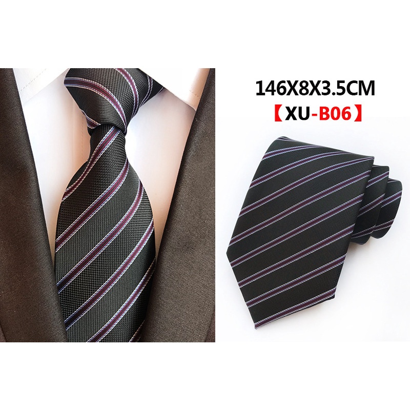 Cà Vạt Kẻ Sọc 8cm Chất Liệu Polyester 24h Thời Trang Lịch Lãm Cho Nam