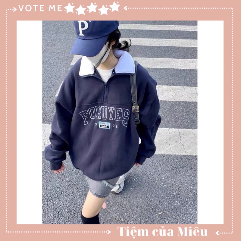 Áo polo nỉ ngoại PORUYES Tiệm của Miêu