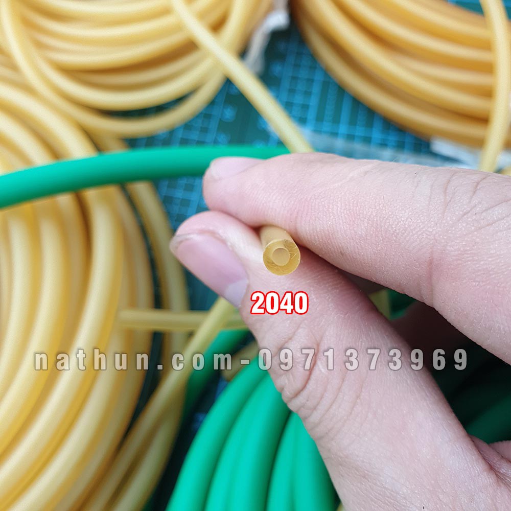 Dây thun cao su tròn ống làm ná cao su bắn cá, tập thể thao