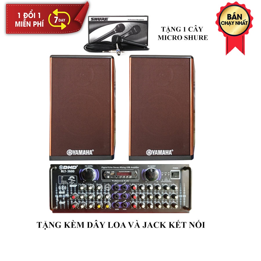 COMBO DÀN ÂM THANH KARAOKE LOA 410 + AMPLY 3600 KẾT NỐI BLUETOOTH TẶNG MICRO