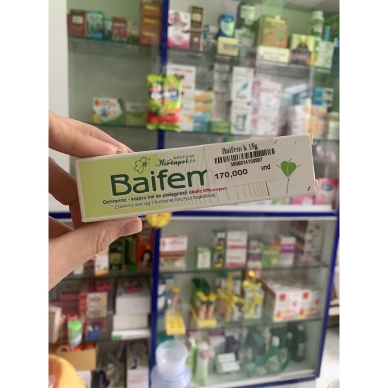 ✅  Baifem K Herbapol - Gel Hoàng Cầm Bảo Vệ Dịu Nhẹ tuýp 15g