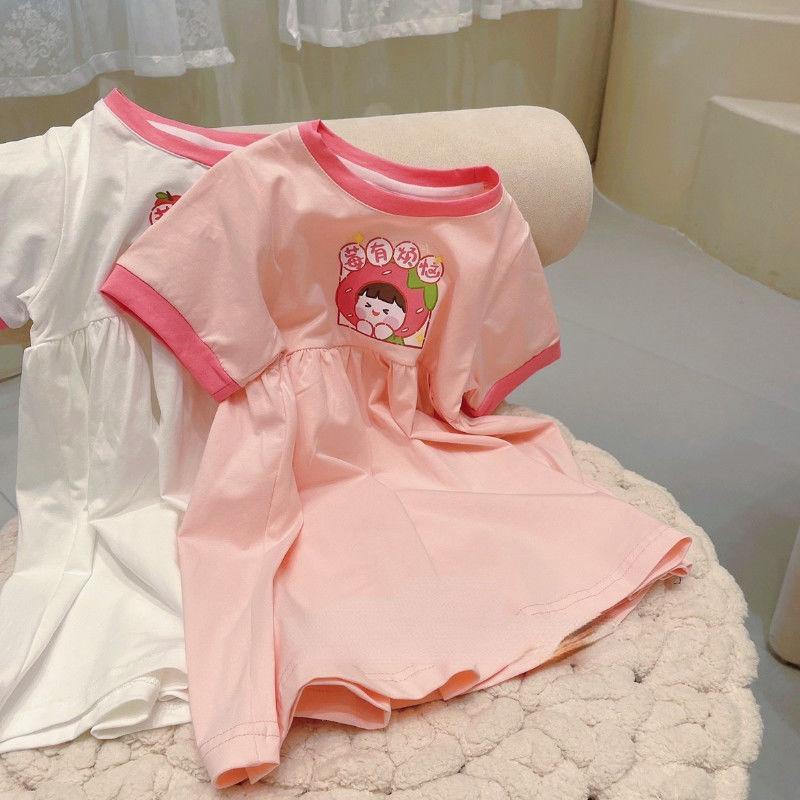 Đầm Công Chúa Mùa Hè Tay Ngắn Thời Trang Mùa Hè 2022 Cho Bé Gái