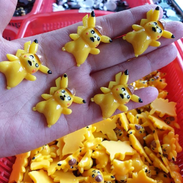 Charm pikachu nguyên liệu làm slime