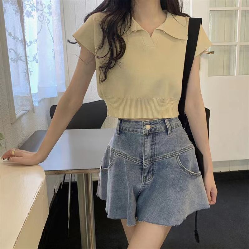 Áo polo Dệt Kim Tay Ngắn Thời Trang Mùa Hè 2022