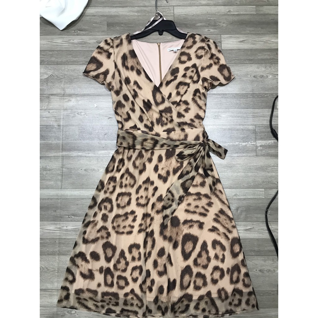 Đầm Sandra da beo vnxk