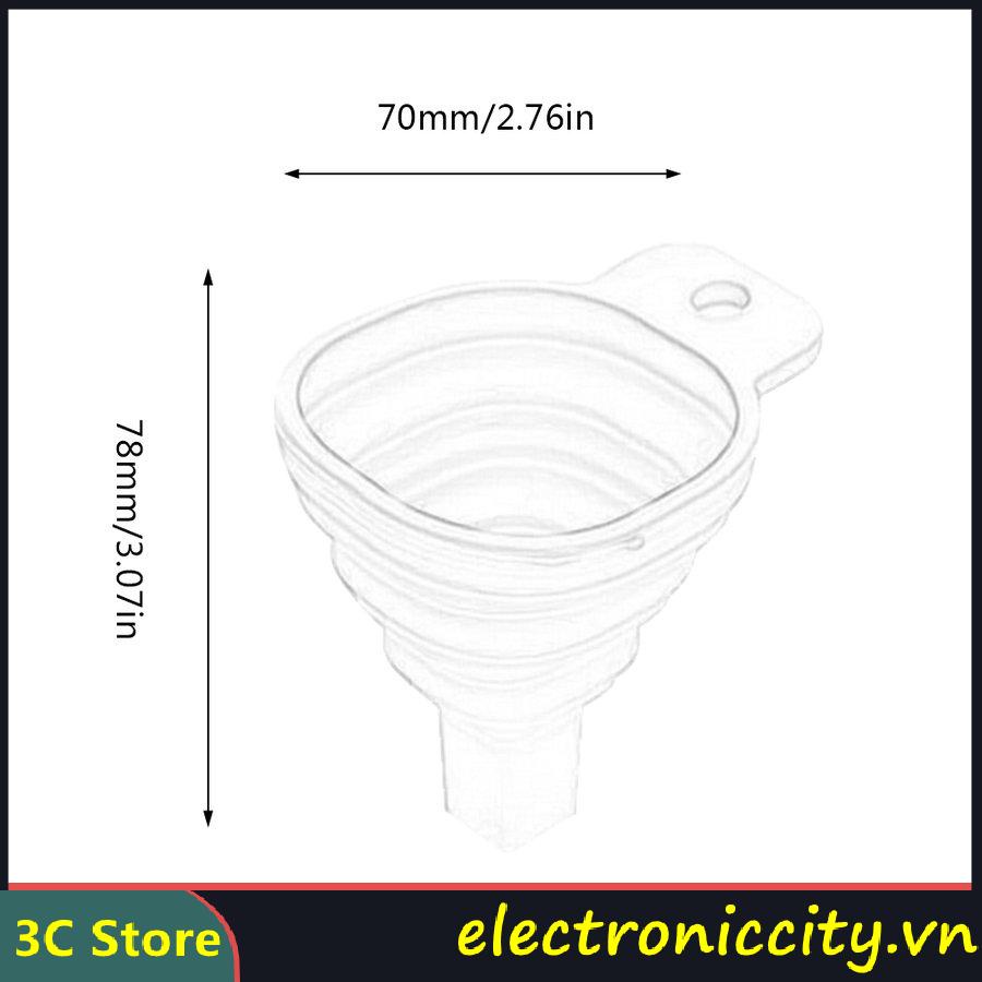 3 phễu rót dung dịch gấp gọn tiện dụng cho nhà bếp