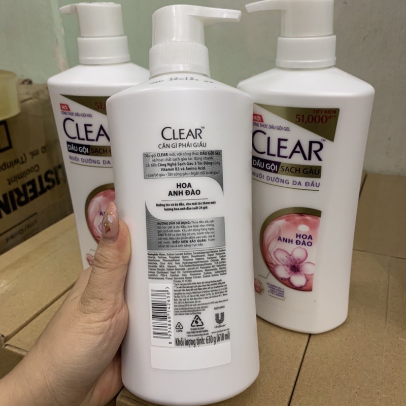 Dầu gội Clear hoa anh đào 630g