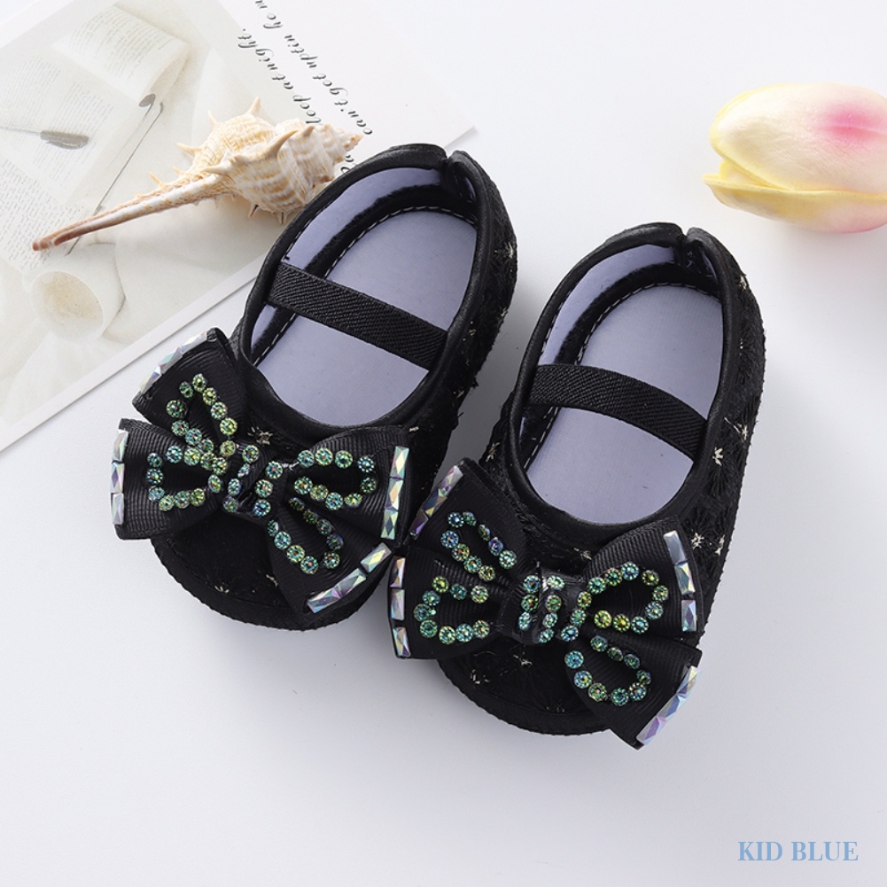 Giày búp bê đính nơ chống trượt thời trang dành cho bé