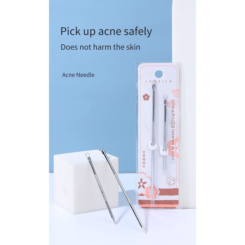 [NHẬP KHẨU CHÍNH HÃNG] [Set 2 Cây] Cây Nặn Mụn Hai Đầu Lameila Acne Needle E097 | BigBuy360 - bigbuy360.vn