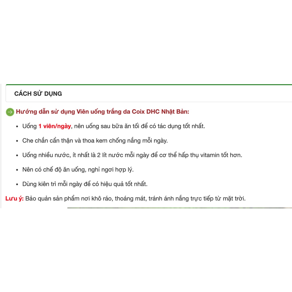 Viên uống Trắng da D.H.C Nhật Bản Adlay Extract 20 Ngày (20 Viên) | Thế Giới Skin Care