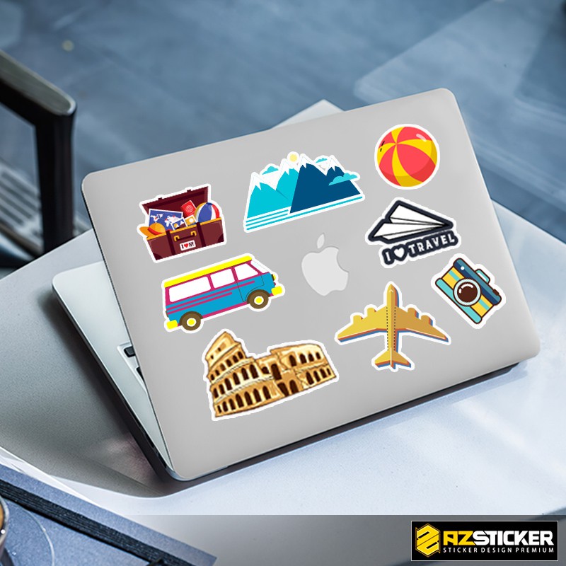 Set Sticker Du Lịch Dán Laptop , Dán Vali , Dán Xe Máy , Dán Máy Tính , Dán Thoại Không Thấm Nước