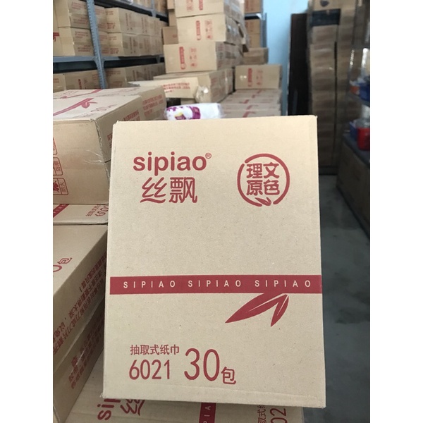 Giấy Sipiao chính hãng thùng 30 gói nội địa Trung