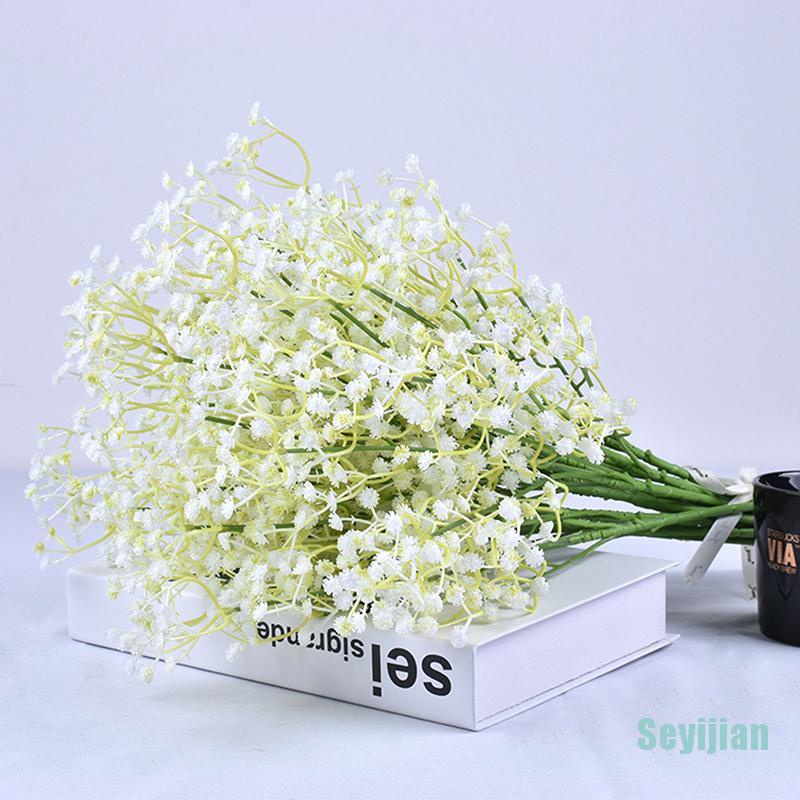 Hoa gypsophila giả bằng lụa trang trí nhà cửa tiện dụng