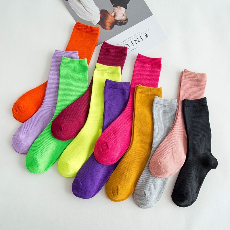 Tất cao cổ nhún cổ nhiều màu Meo shop Lẻ màu sale sốc - vớ cao cổ giá rẻ