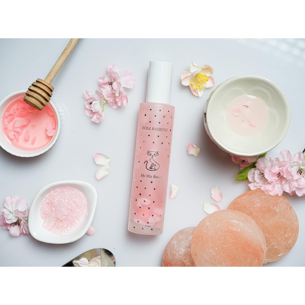 XỊT KHOÁNG KIÊM TONER SAKURA MY MIU ( TẶNG KÈM MASK NÉN)