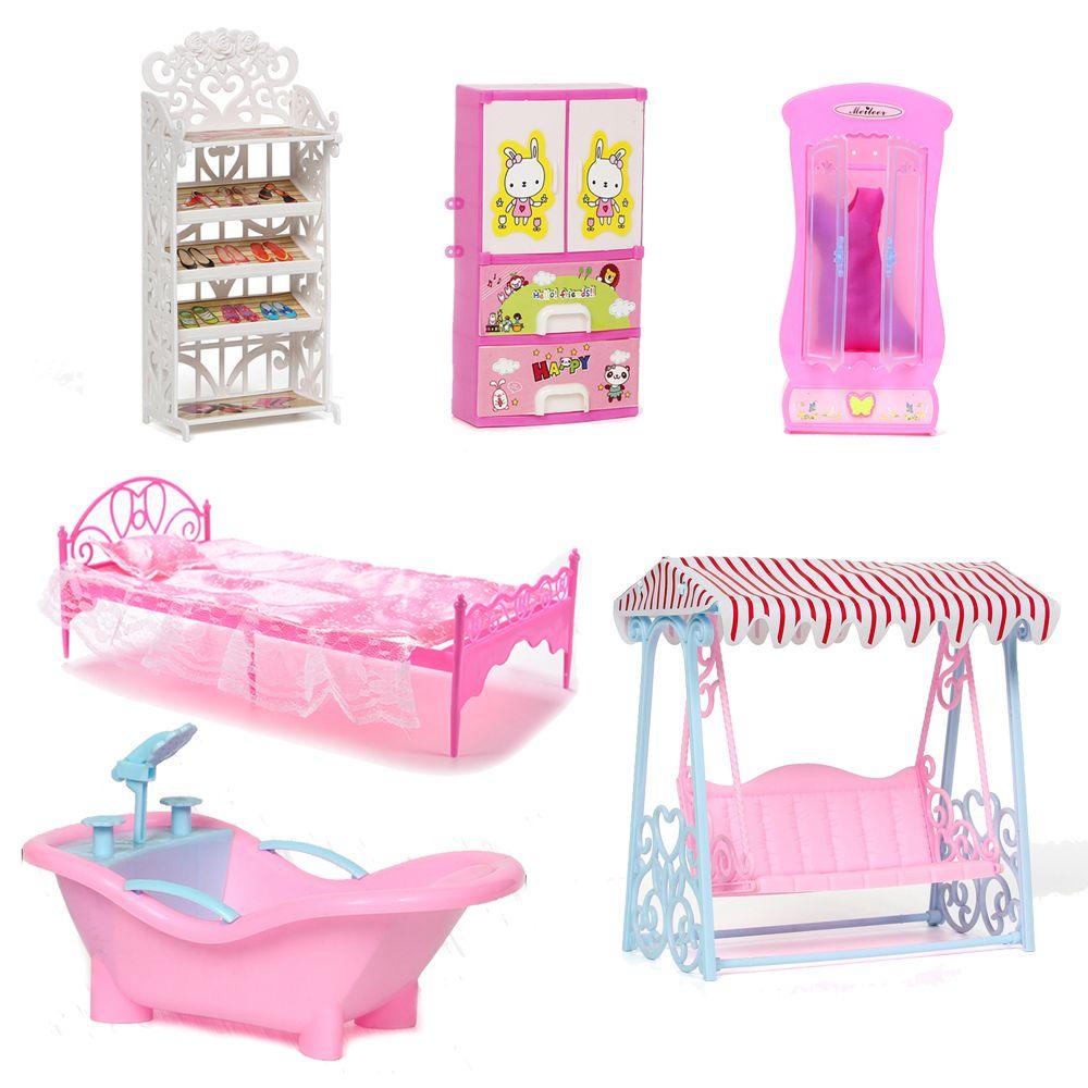 Bồn Tắm / Xích Đu Mini Trang Trí Nhà Búp Bê