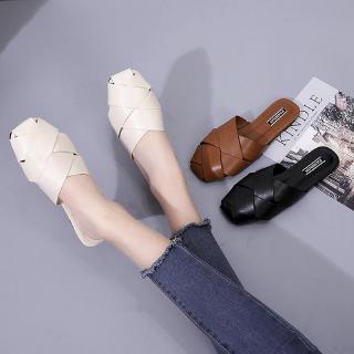 Dép bít mũi phong cách vintage xinh xắn cho nữ
